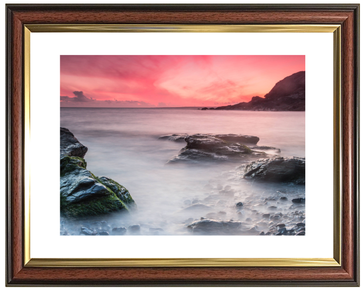 Church Cove in Cornwall at sunset Photo Print - Canvas - Framed Photo Print - Hampshire Prints