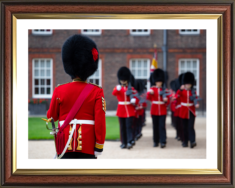 British Army Coldstream Guards honour guard Photo Print Wall Art Military Decor Poster Posters, Prints, & Visual Artwork Hampshire Prints 10 x 8 Classic Frame Yes