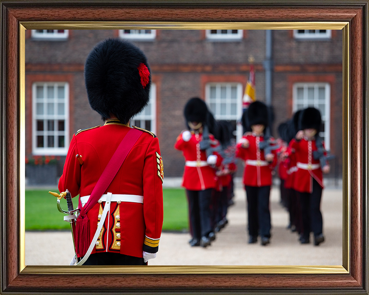 British Army Coldstream Guards honour guard Photo Print Wall Art Military Decor Poster Posters, Prints, & Visual Artwork Hampshire Prints 10 x 8 Classic Frame No