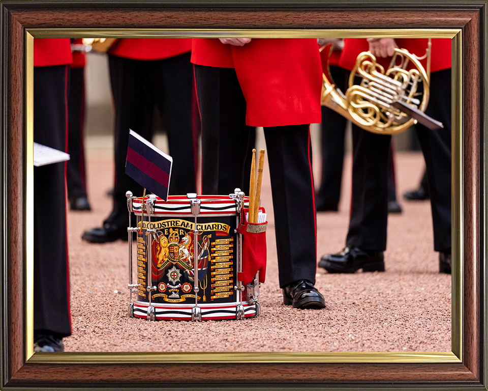 Band of the Coldstream Guards Drum on parade Photo Print - British Army Posters, Prints, & Visual Artwork Hampshire Prints