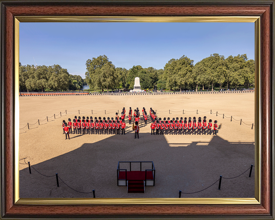 British Army Coldstream Guards Parade Photo Print Wall Art Military Decor Poster Posters, Prints, & Visual Artwork Hampshire Prints 10 x 8 Classic Frame No