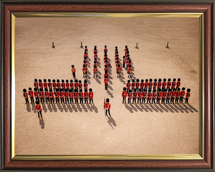 British Army Coldstream Guards and Band on Parade Photo Print Wall Art Military Decor Posters, Prints, & Visual Artwork Hampshire Prints 10 x 8 Classic Frame No