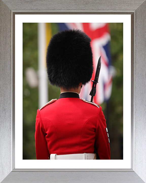 A Guardsman on The Mall London Photo Print – Guards Regiment Wall Art, Military Decor Posters, Prints, & Visual Artwork Hampshire Prints 10 x 8 Silver Frame Yes