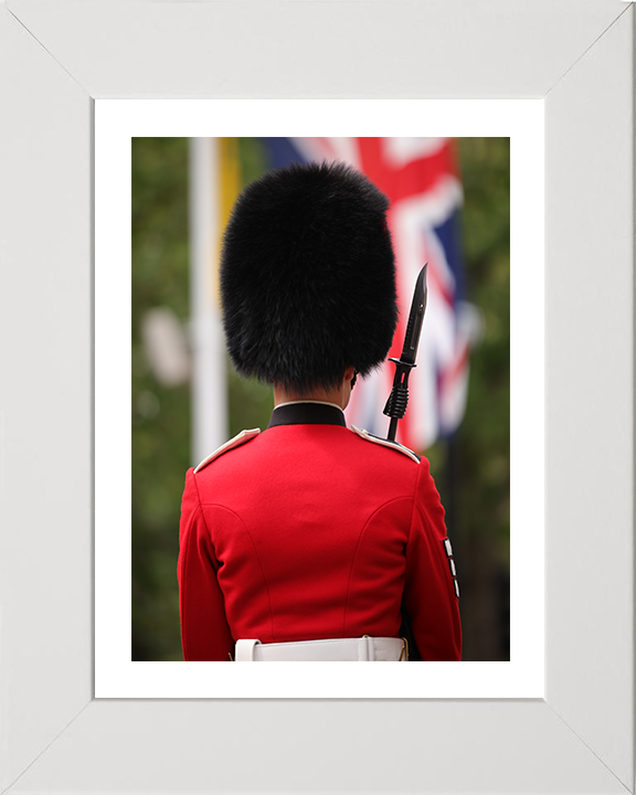 A Guardsman on The Mall London Photo Print – Guards Regiment Wall Art, Military Decor Posters, Prints, & Visual Artwork Hampshire Prints 10 x 8 White Frame Yes