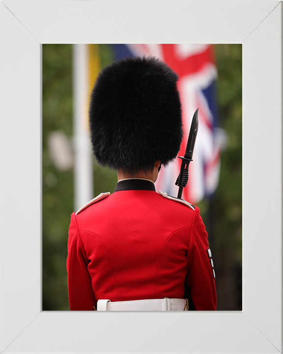 A Guardsman on The Mall London Photo Print – Guards Regiment Wall Art, Military Decor Posters, Prints, & Visual Artwork Hampshire Prints 10 x 8 White Frame No