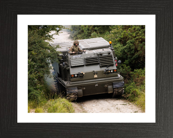 Guided Multiple Launch Rocket System British Army Vehicle Photo Print Wall Art Military Decor UK Posters, Prints, & Visual Artwork Hampshire Prints 10 x 8 Black Frame Yes