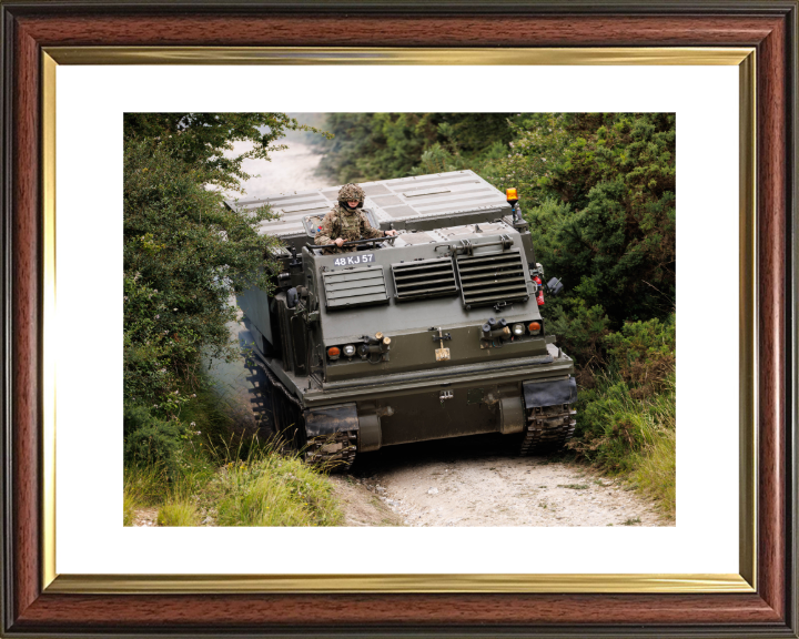 Guided Multiple Launch Rocket System British Army Vehicle Photo Print Wall Art Military Decor UK Posters, Prints, & Visual Artwork Hampshire Prints 10 x 8 Classic Frame Yes