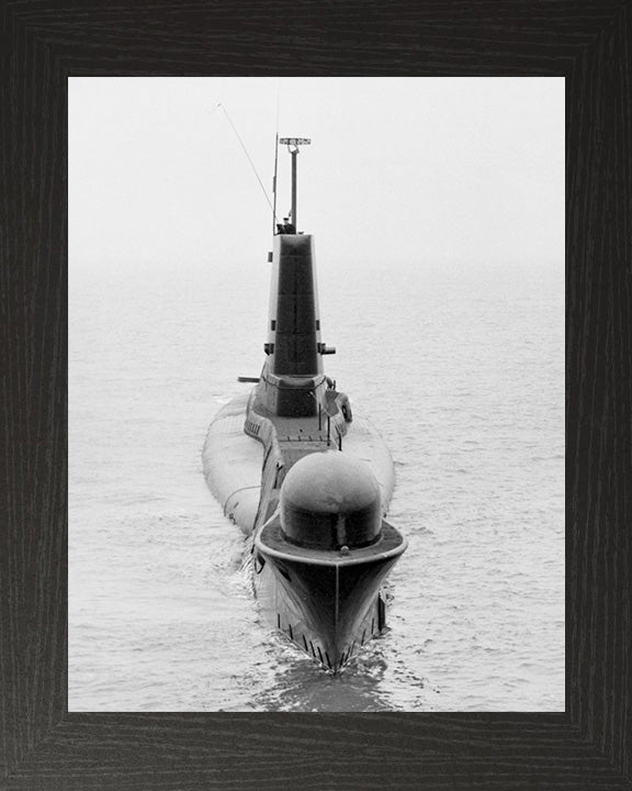 HMS Aeneas (P427) (S72) Photo Print - Bow View - Royal Navy Amphion Class Submarine Posters, Prints, & Visual Artwork Hampshire Prints 10 x 8 Black Frame No