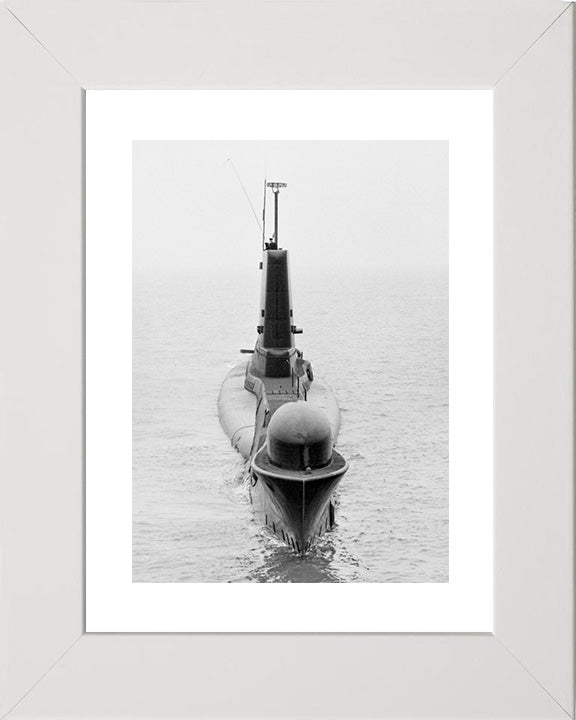 HMS Aeneas (P427) (S72) Photo Print - Bow View - Royal Navy Amphion Class Submarine Posters, Prints, & Visual Artwork Hampshire Prints 10 x 8 White Frame Yes