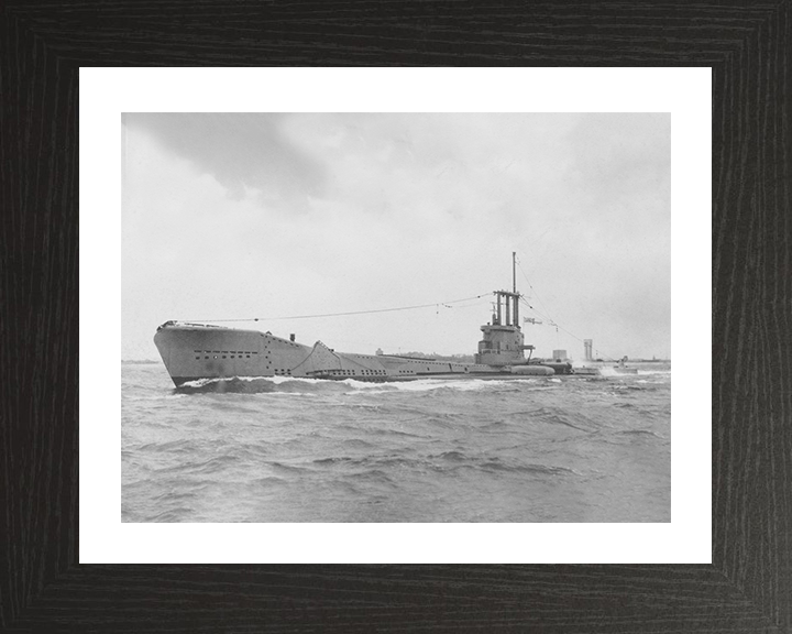 HMS Aeneas (P427) (S72) Photo Print - Low Port Side View - Royal Navy Amphion Class Submarine Posters, Prints, & Visual Artwork Hampshire Prints 10 x 8 Black Frame Yes