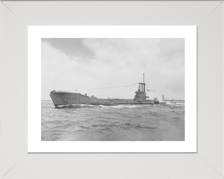 HMS Aeneas (P427) (S72) Photo Print - Low Port Side View - Royal Navy Amphion Class Submarine Posters, Prints, & Visual Artwork Hampshire Prints 10 x 8 White Frame Yes