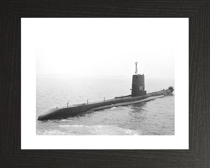 HMS Aeneas (P427) (S72) Photo Print - Port Side View - Royal Navy Amphion Class Submarine Posters, Prints, & Visual Artwork Hampshire Prints 10 x 8 Black Frame Yes