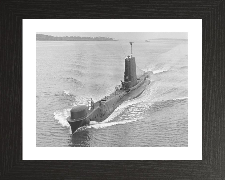 HMS Andrew (P423) Photo Print - High Port Bow View - Royal Navy Amphion Class Submarine Posters, Prints, & Visual Artwork Hampshire Prints 10 x 8 Black Frame Yes