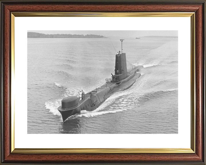 HMS Andrew (P423) Photo Print - High Port Bow View - Royal Navy Amphion Class Submarine Posters, Prints, & Visual Artwork Hampshire Prints 10 x 8 Classic Frame Yes