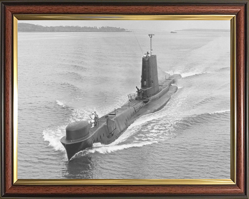 HMS Andrew (P423) Photo Print - High Port Bow View - Royal Navy Amphion Class Submarine Posters, Prints, & Visual Artwork Hampshire Prints 10 x 8 Classic Frame No