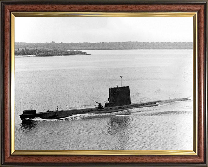 HMS Andrew (P423) Photo Print - High Port Side View - Royal Navy Amphion Class Submarine Posters, Prints, & Visual Artwork Hampshire Prints 10 x 8 Classic Frame No