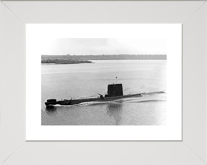HMS Andrew (P423) Photo Print - High Port Side View - Royal Navy Amphion Class Submarine Posters, Prints, & Visual Artwork Hampshire Prints 10 x 8 White Frame Yes