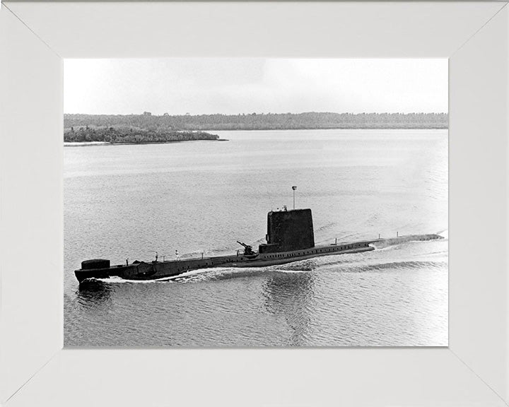 HMS Andrew (P423) Photo Print - High Port Side View - Royal Navy Amphion Class Submarine Posters, Prints, & Visual Artwork Hampshire Prints 10 x 8 White Frame No