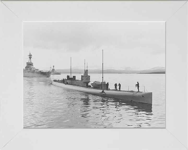 HMS K3 Photo Print - Starboard Bow View - Royal Navy K Class Submarine Posters, Prints, & Visual Artwork Hampshire Prints 10 x 8 White Frame No