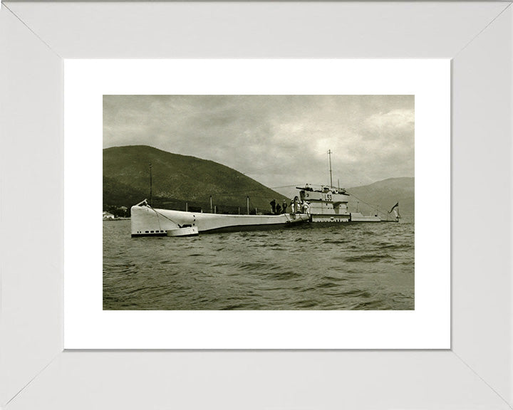 HMS L53 L Class Submarine Photo Print Port Side View Royal Navy Wall Art Naval Decor Poster Posters, Prints, & Visual Artwork Hampshire Prints 10 x 8 White Frame Yes