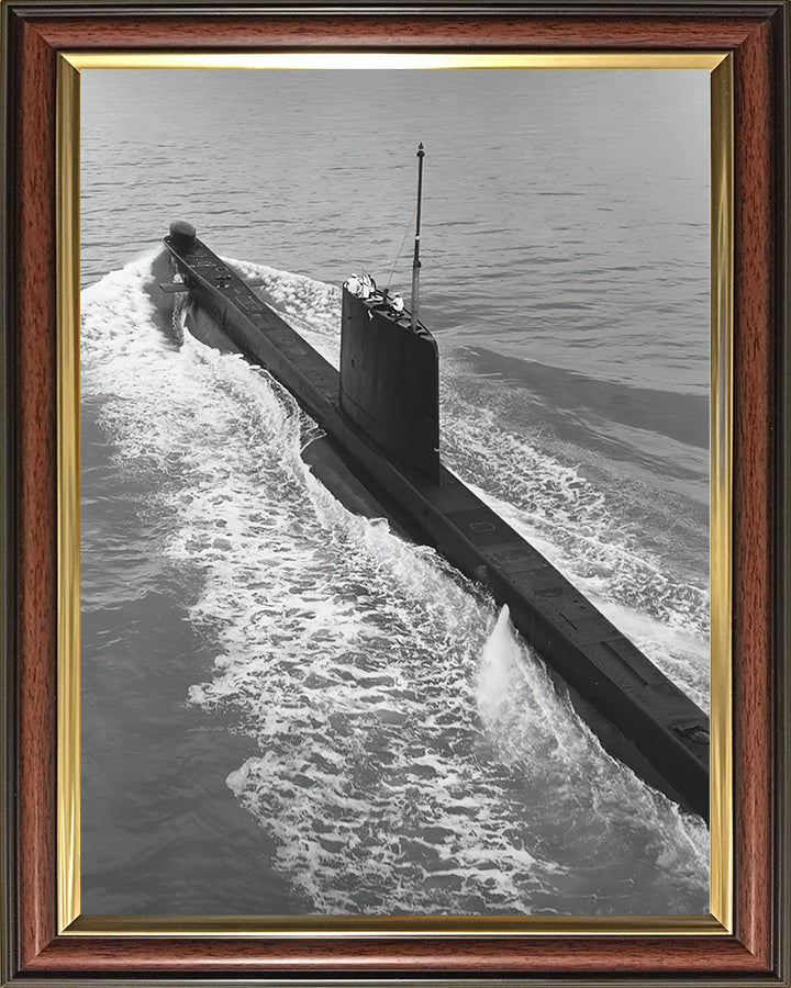 HMS Odin (S10) Photo Print - Underway - Royal Navy Oberon Class Submarine Posters, Prints, & Visual Artwork Hampshire Prints 10 x 8 Classic Frame No