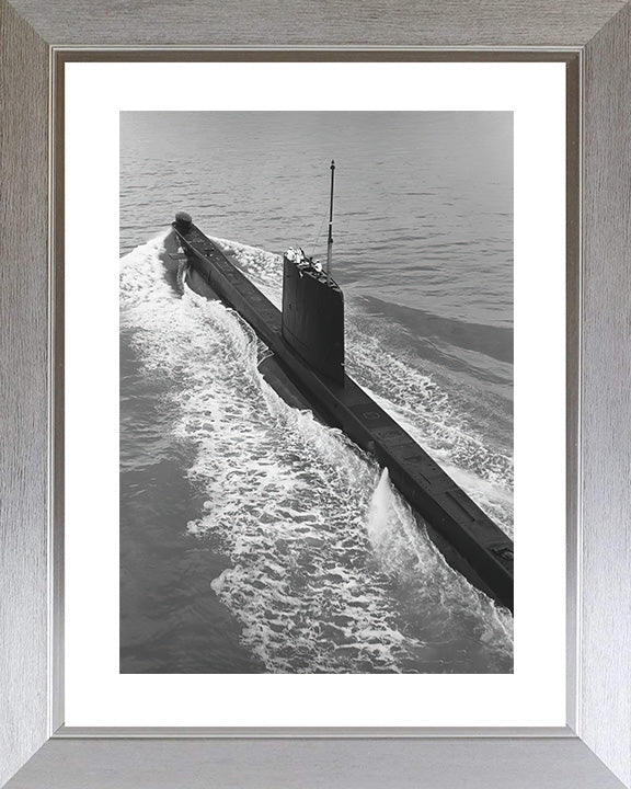 HMS Odin (S10) Photo Print - Underway - Royal Navy Oberon Class Submarine Posters, Prints, & Visual Artwork Hampshire Prints 10 x 8 Silver Frame Yes