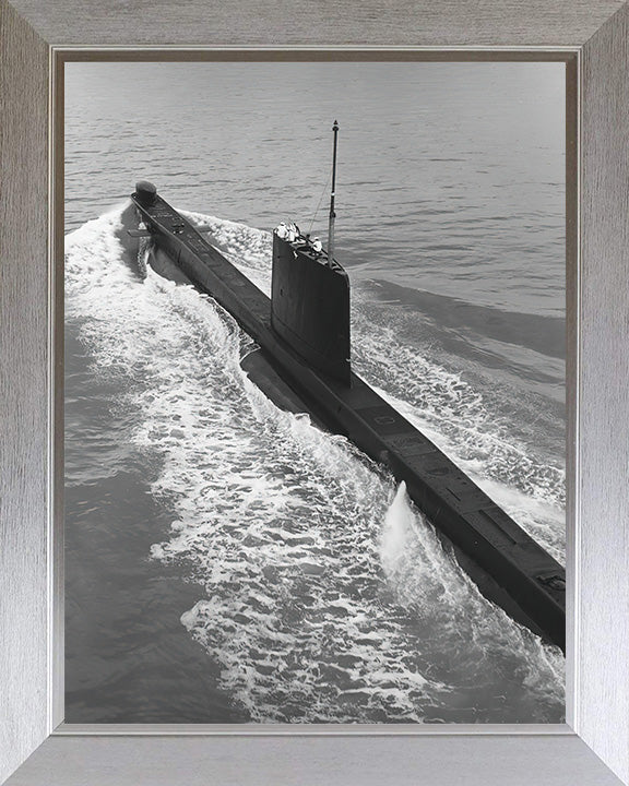 HMS Odin (S10) Photo Print - Underway - Royal Navy Oberon Class Submarine Posters, Prints, & Visual Artwork Hampshire Prints 10 x 8 Silver Frame No
