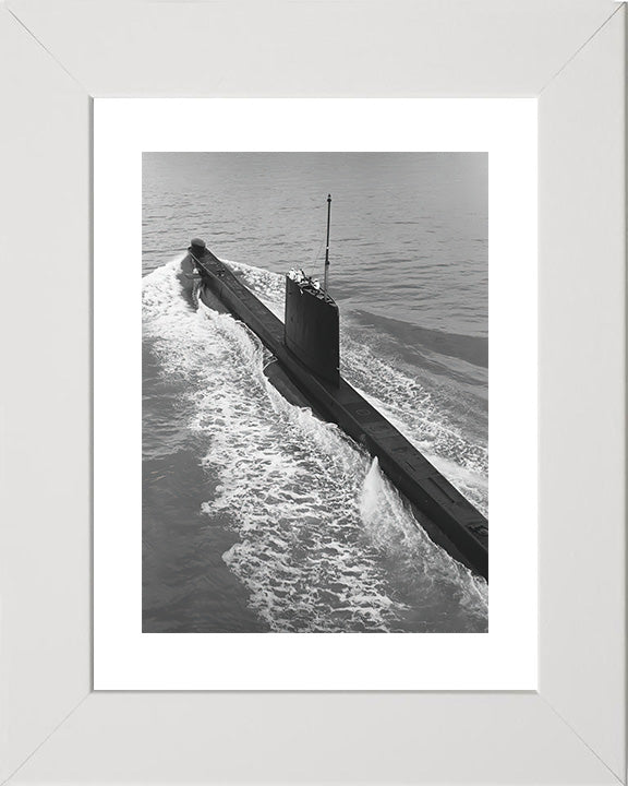 HMS Odin (S10) Photo Print - Underway - Royal Navy Oberon Class Submarine Posters, Prints, & Visual Artwork Hampshire Prints 10 x 8 White Frame Yes