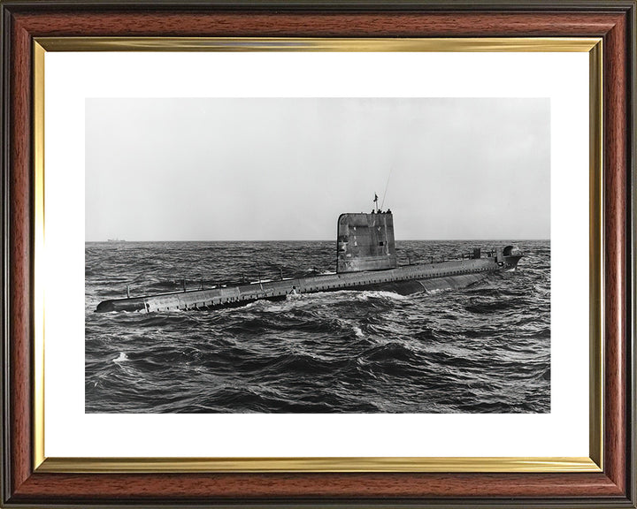 HMS Oracle (S16) Oberon Class Submarine Photo Print Starboard View Royal Navy Wall Art Naval Decor Posters, Prints, & Visual Artwork Hampshire Prints 10 x 8 Classic Frame Yes