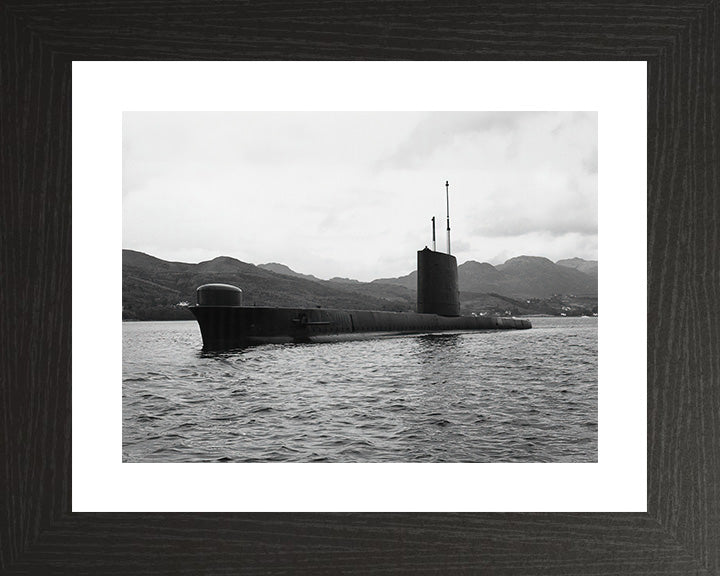 HMS Osiris (S13) Oberon Class Submarine Photo Print Port Side Royal Navy Wall Art Naval Decor Poster Posters, Prints, & Visual Artwork Hampshire Prints 10 x 8 Black Frame Yes