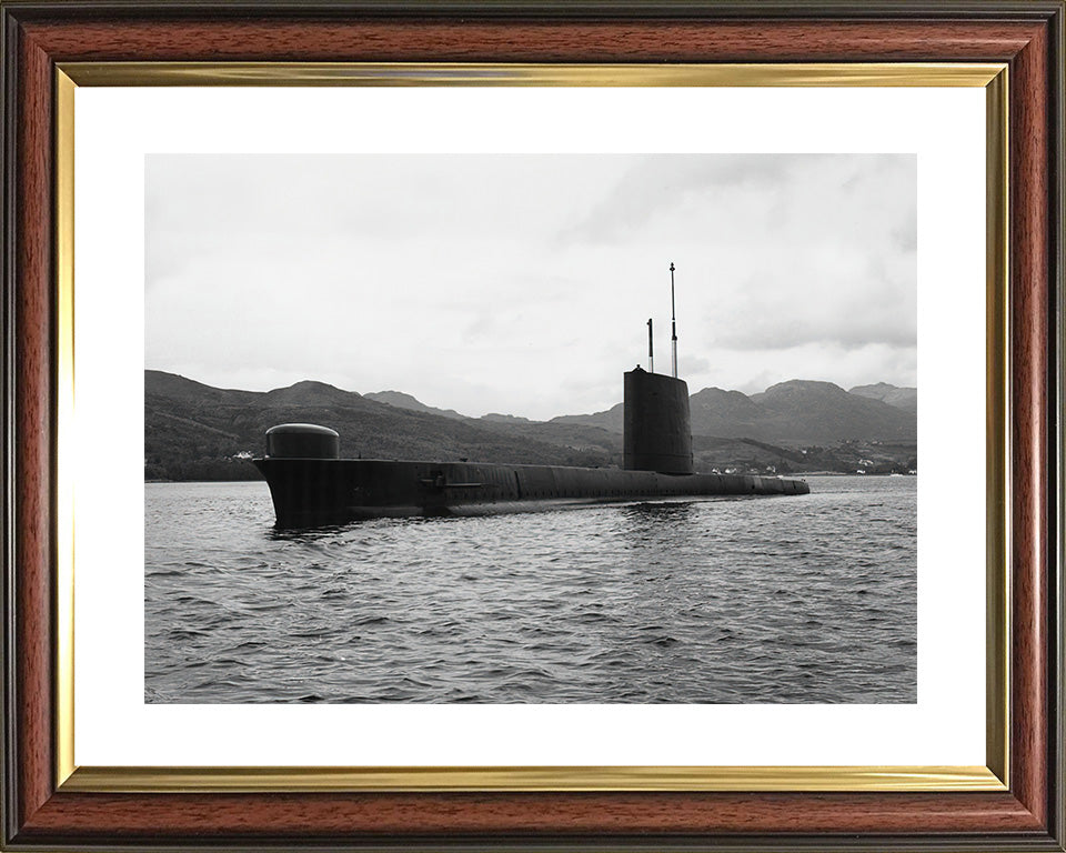 HMS Osiris (S13) Oberon Class Submarine Photo Print Port Side Royal Navy Wall Art Naval Decor Poster Posters, Prints, & Visual Artwork Hampshire Prints 10 x 8 Classic Frame Yes