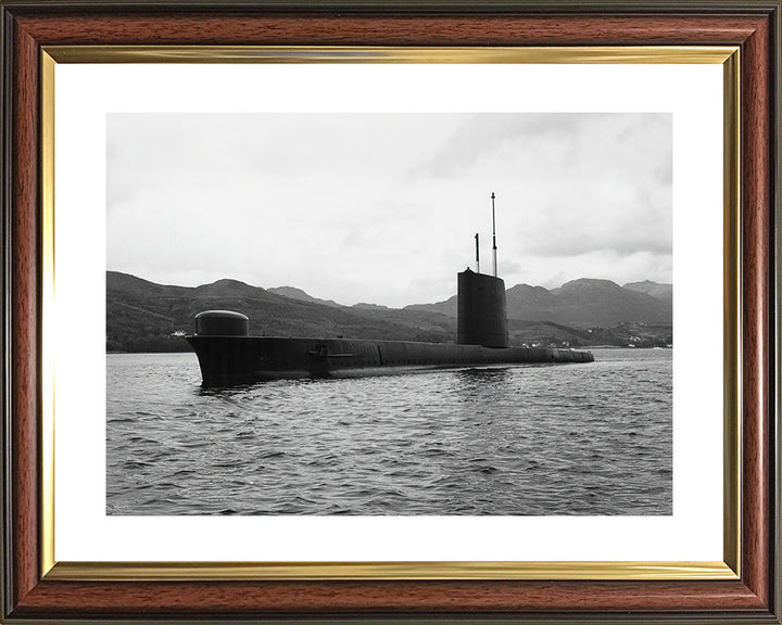 HMS Osiris (S13) Oberon Class Submarine Photo Print Port Side Royal Navy Wall Art Naval Decor Poster Posters, Prints, & Visual Artwork Hampshire Prints 10 x 8 Classic Frame Yes