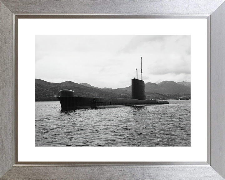 HMS Osiris (S13) Oberon Class Submarine Photo Print Port Side Royal Navy Wall Art Naval Decor Poster Posters, Prints, & Visual Artwork Hampshire Prints 10 x 8 Silver Frame Yes