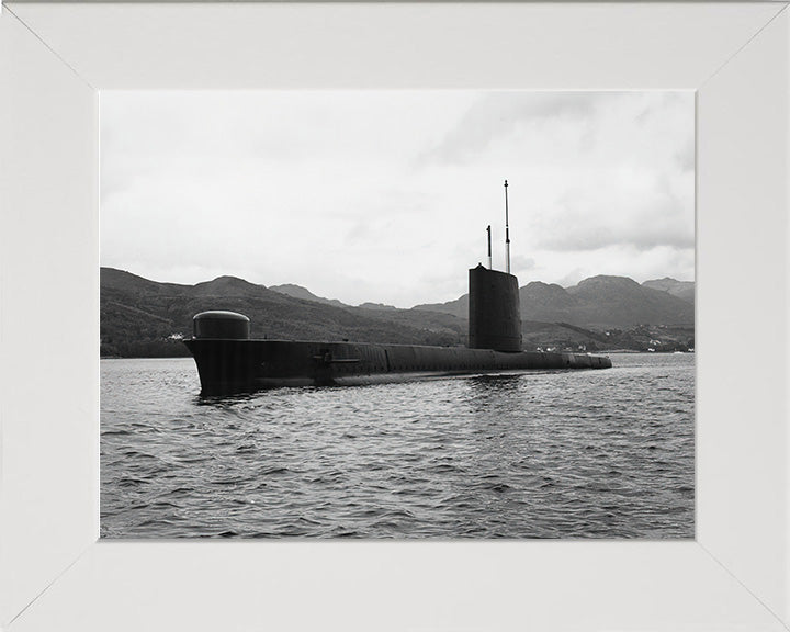 HMS Osiris (S13) Oberon Class Submarine Photo Print Port Side Royal Navy Wall Art Naval Decor Poster Posters, Prints, & Visual Artwork Hampshire Prints 10 x 8 White Frame No