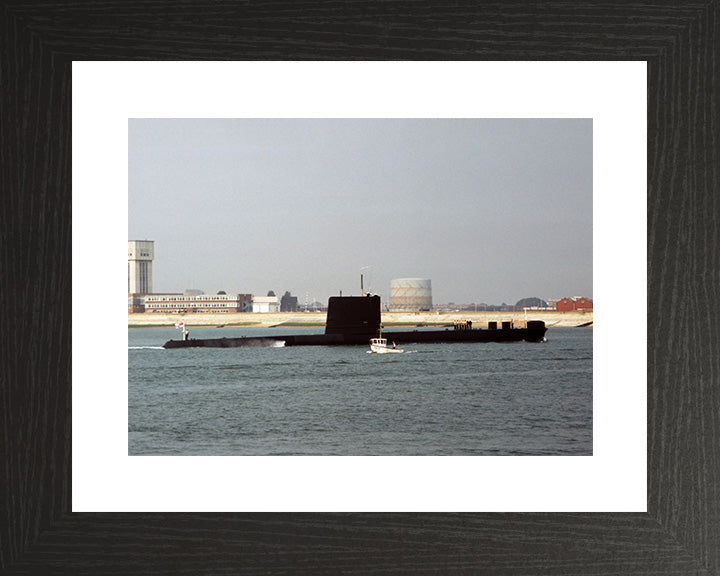 HMS Otter (S15) Photo Print - Southsea - Royal Navy Oberon Class Submarine Posters, Prints, & Visual Artwork Hampshire Prints 10 x 8 Black Frame Yes