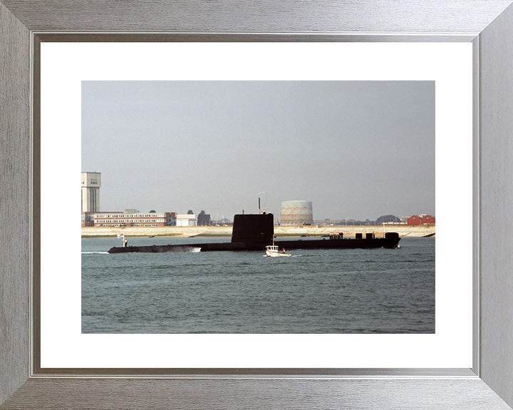 HMS Otter (S15) Photo Print - Southsea - Royal Navy Oberon Class Submarine Posters, Prints, & Visual Artwork Hampshire Prints 10 x 8 Silver Frame Yes