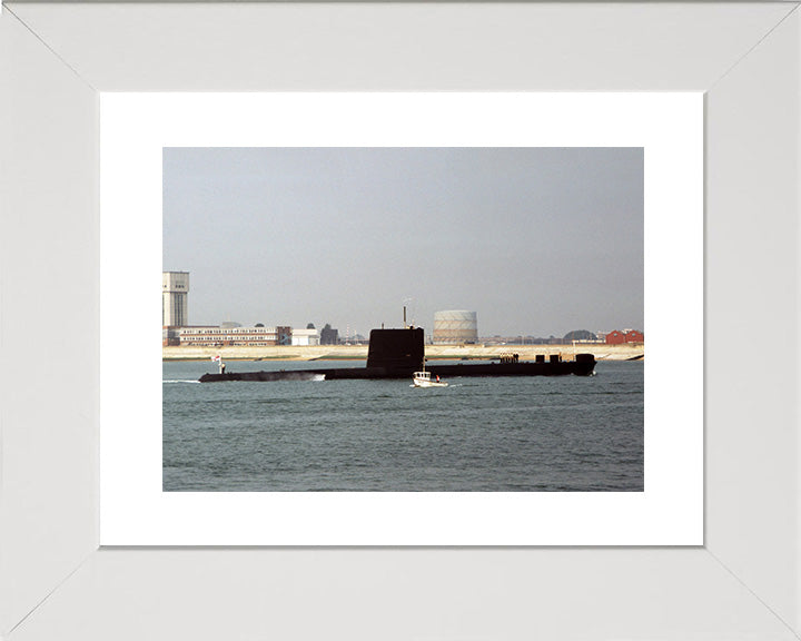 HMS Otter (S15) Photo Print - Southsea - Royal Navy Oberon Class Submarine Posters, Prints, & Visual Artwork Hampshire Prints 10 x 8 White Frame Yes