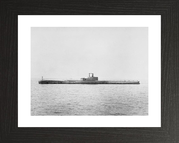HMS Porpoise (N14) Photo Print - Port Side - Royal Navy Grampus Class Submarine Posters, Prints, & Visual Artwork Hampshire Prints 10 x 8 Black Frame Yes