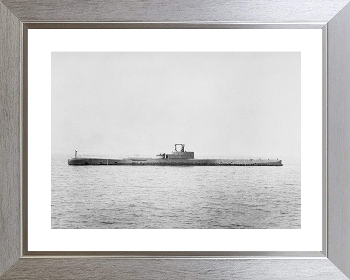 HMS Porpoise (N14) Photo Print - Port Side - Royal Navy Grampus Class Submarine Posters, Prints, & Visual Artwork Hampshire Prints 10 x 8 Silver Frame Yes