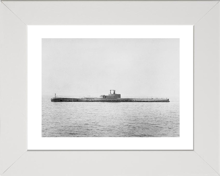 HMS Porpoise (N14) Photo Print - Port Side - Royal Navy Grampus Class Submarine Posters, Prints, & Visual Artwork Hampshire Prints 10 x 8 White Frame Yes