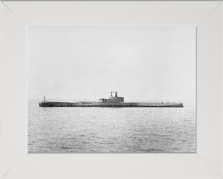 HMS Porpoise (N14) Photo Print - Port Side - Royal Navy Grampus Class Submarine Posters, Prints, & Visual Artwork Hampshire Prints 10 x 8 White Frame No