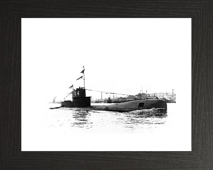 HMS R4 R Class Submarine Photo Print Starboard View Royal Navy Wall Art Naval Decor Poster Posters, Prints, & Visual Artwork Hampshire Prints