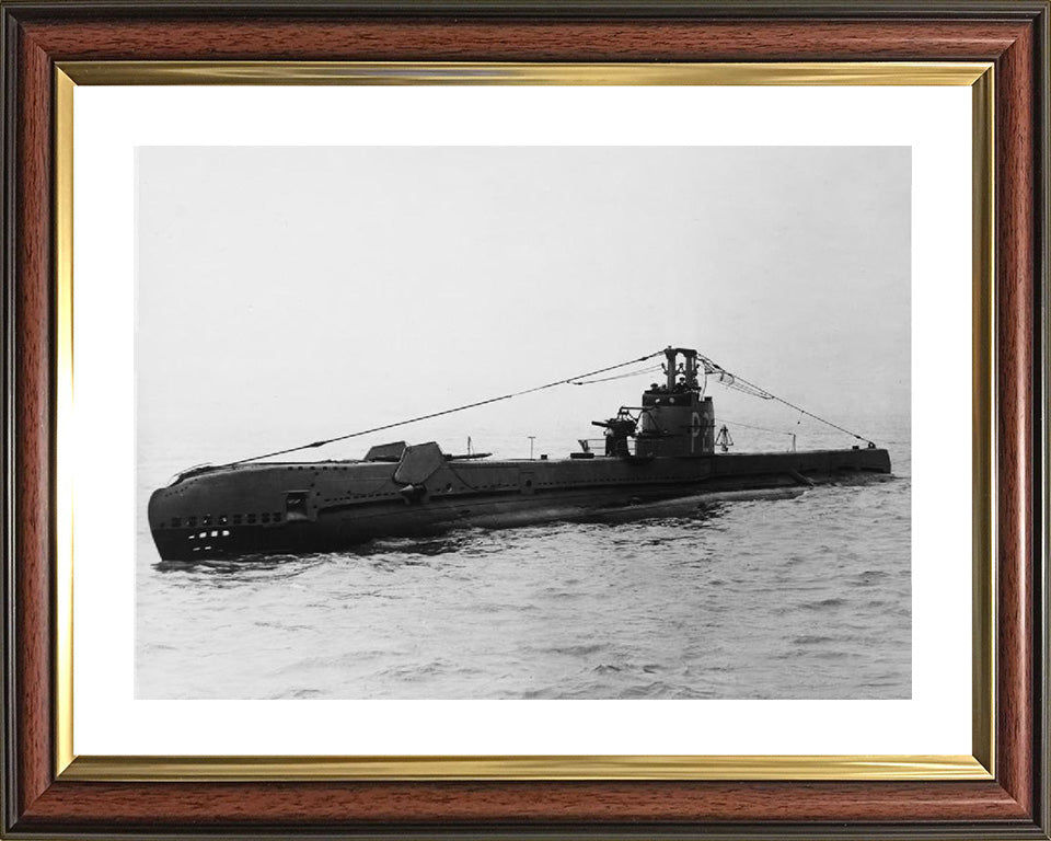 HMS Sahib (P212) Photo Print - Port Side View - Royal Navy S Class Submarine Posters, Prints, & Visual Artwork Hampshire Prints 10 x 8 Classic Frame Yes