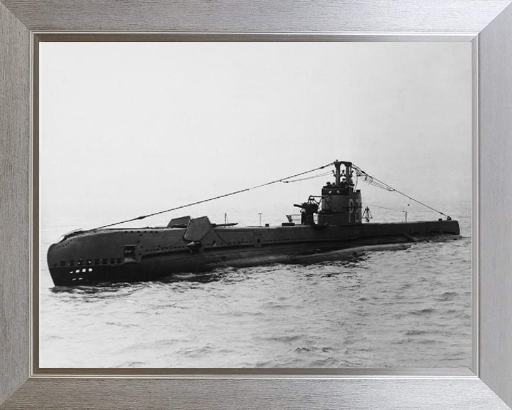 HMS Sahib (P212) Photo Print - Port Side View - Royal Navy S Class Submarine Posters, Prints, & Visual Artwork Hampshire Prints 10 x 8 Silver Frame No