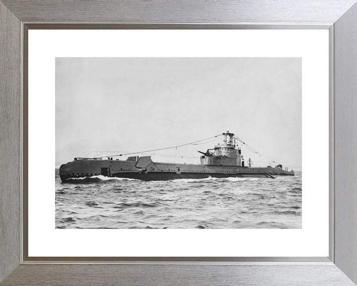 HMS Sanguine Photo Print - Port Side View - Royal Navy S Class Submarine Posters, Prints, & Visual Artwork Hampshire Prints 10 x 8 Silver Frame Yes