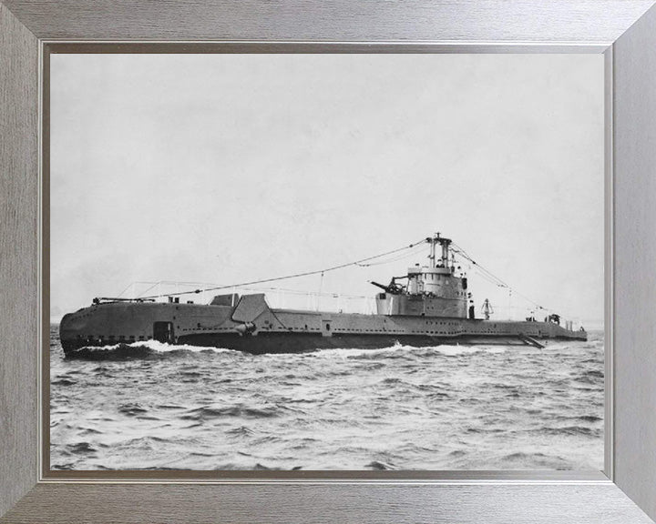 HMS Sanguine Photo Print - Port Side View - Royal Navy S Class Submarine Posters, Prints, & Visual Artwork Hampshire Prints 10 x 8 Silver Frame No