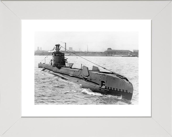 HMS Saracen (P247) Photo Print - Starboard Bow View - Royal Navy S Class Submarine Posters, Prints, & Visual Artwork Hampshire Prints 10 x 8 White Frame Yes