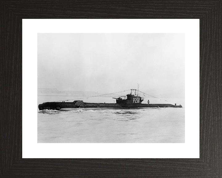 HMS Scorcher (P258) Photo Print - Port Side View - Royal Navy S Class Submarine Posters, Prints, & Visual Artwork Hampshire Prints 10 x 8 Black Frame Yes