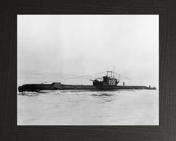 HMS Scorcher (P258) Photo Print - Port Side View - Royal Navy S Class Submarine Posters, Prints, & Visual Artwork Hampshire Prints 10 x 8 Black Frame No