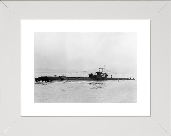 HMS Scorcher (P258) Photo Print - Port Side View - Royal Navy S Class Submarine Posters, Prints, & Visual Artwork Hampshire Prints 10 x 8 White Frame Yes